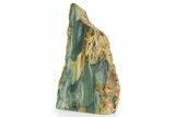 Free-Standing, Gary Green Jasper (Larsonite) Bog Wood - Oregon #334831-1